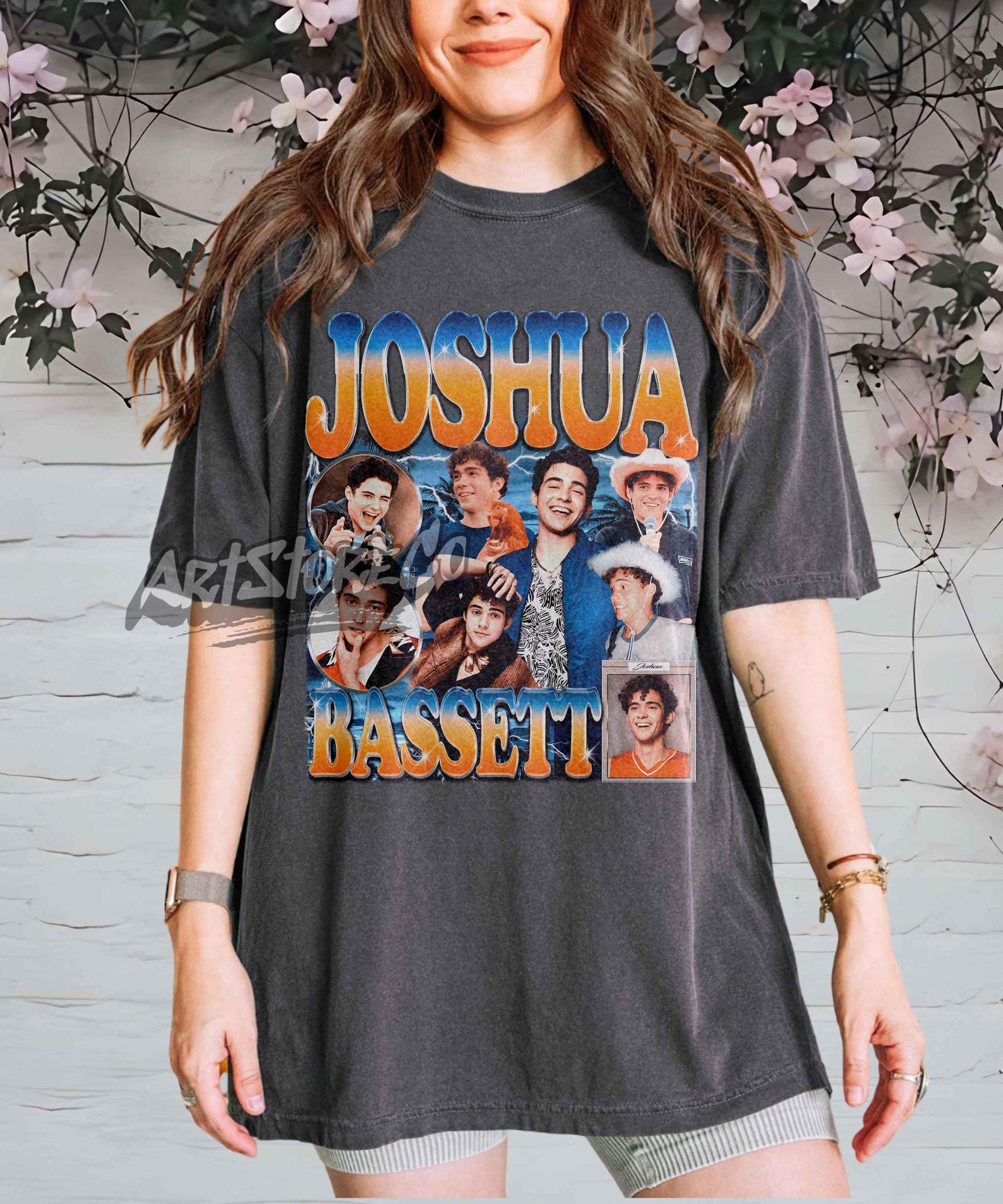Joshua Bassett Retro Collage Graphic Tee Shirt XL