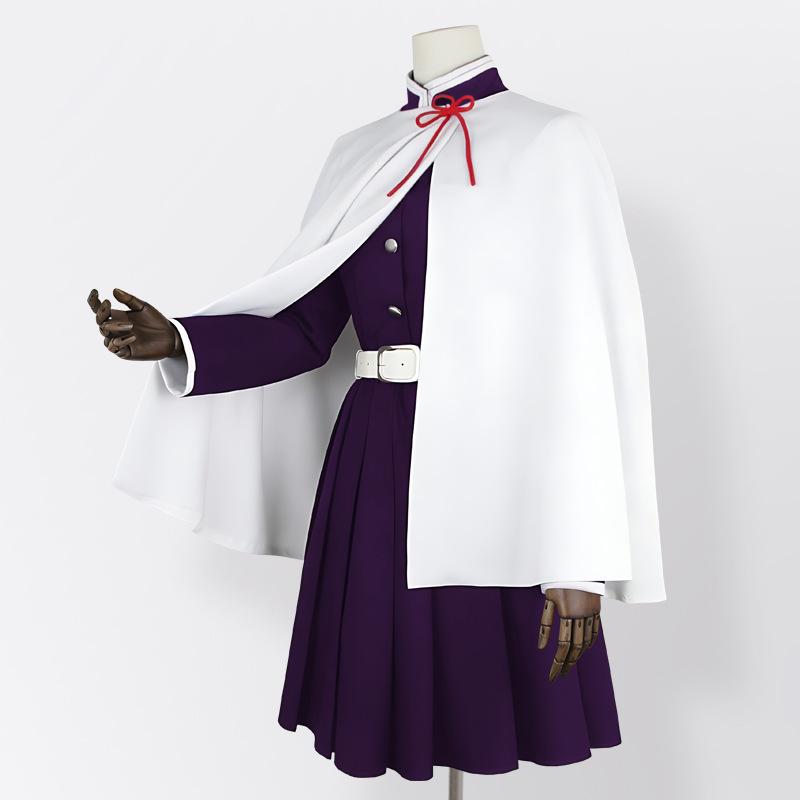 Demon Slayer Tsuyuri Kanao Cosplay Costume Demon Slayer Purple Uniform Embroidered Daily Fabric Outfit