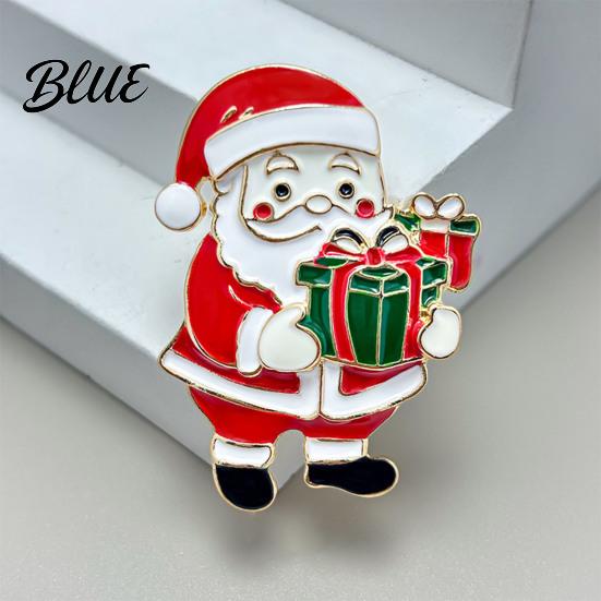 Alloy Santa Claus Pin Zinc Brooch Enamel Cartoon Father Christmas