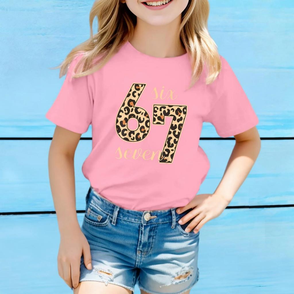 Fashion for Kids Girls Top Fashion Casual Children's Loose Comfortable Tee Clothing