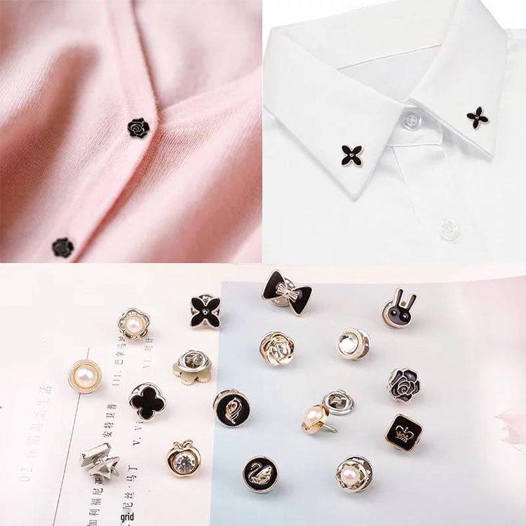 Korean Minimalist Women's Pearl Brooch - Versatile Jewelry Pin for Clothing