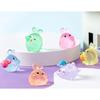 Cute Glowing Fat Bunny Resin Figurines Miniature Desk And Car Decor