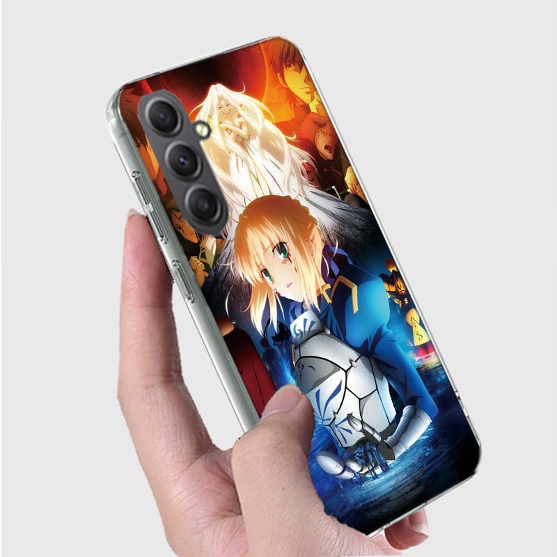 Bilibili F-Fate Stay Night Phone Case for Samsung A16 A26 A36 A56 A17 A37 A57 A07 A06 A02S A03 A04S A05S Galaxy Note 20 10 A50S