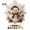 Winterurlaub Andenken Bastelsets Weihnachten Faux Perlen Malerei Sonnenfänger Kunst-Kit, Acryl Schneeflocken Form Brett Hängende Dekorationen mit Spitzenrand, 3D