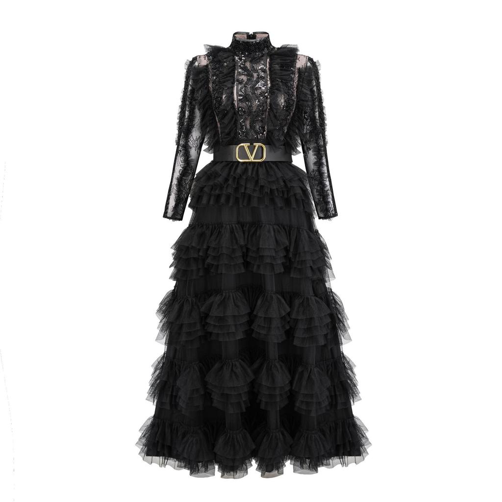 Kleider Bankett Damen Temperament Abendkleider Nische High-End Temperament Moderatorenkleider