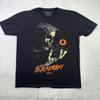 Black Craft Cult Grim Reaper Halloween Black Short Sleeve Graphic Shirt Men's 2X Unisex T-Shirt