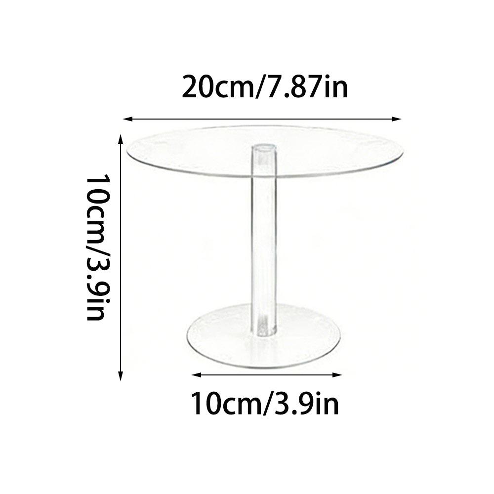 Gifts Acrylic Cake Stand Transparent Double-layer Dessert Display Rack Round Party Dessert Stand Wedding Birthday