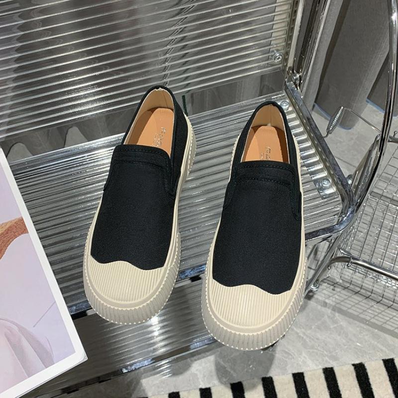 Mote Loafers Kvinner Vår Grunne Damer Lappeteppe Slip On Casual Canvas Sko Utendørs Gå Løpe Flats Sneakers tenis de mujer