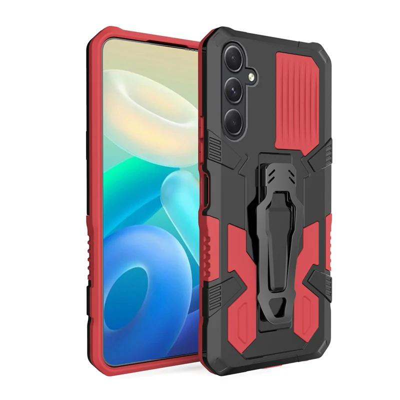 Armor Belt Clip Stand Case For Samsung Galaxy A16 A06 A55 A35 A25 A15 A05S A34 A54 5G Shockproof Protective Cover Fundas