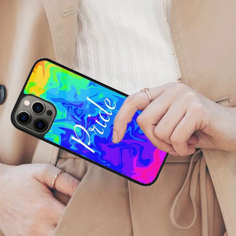 Lgbt Pride Personalised Name Magnetic Phone Case For APPLE iPhone 17 Air 16 14 13 12 Pro Max 15 Plus Wireless MagSafe Cover