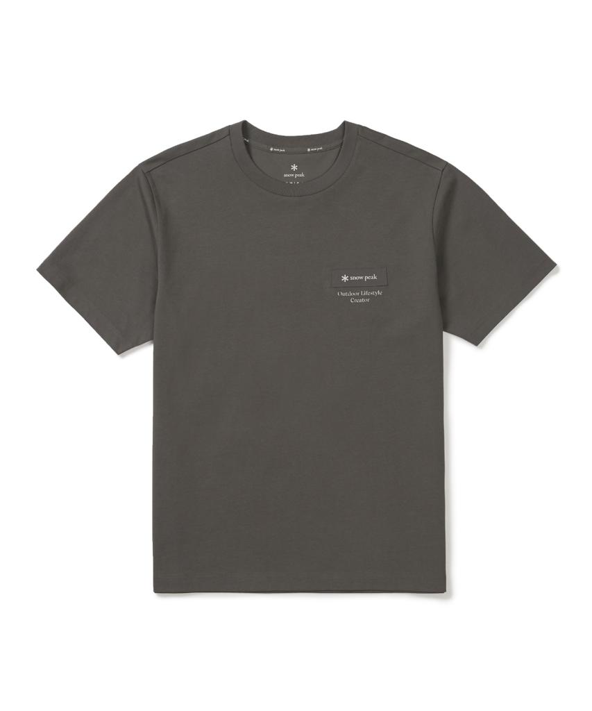 SNOWPEAK APPAREL Aerocool Woven Patch Short Sleeve T-Shirt (S26Mufts24) Dark Khaki