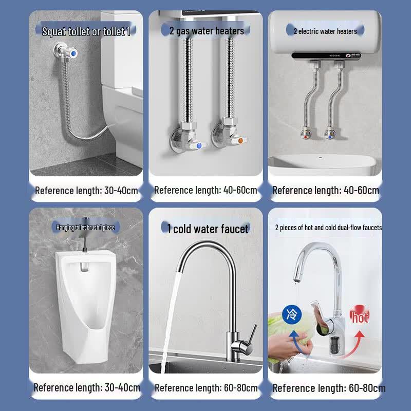 304 Stainless Steel Flexible Water Inlet Hose