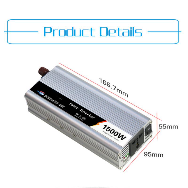 High Power Vehicle Inverter Household Solar Modifided Sine Wave Inverter Portable Car Power Converter