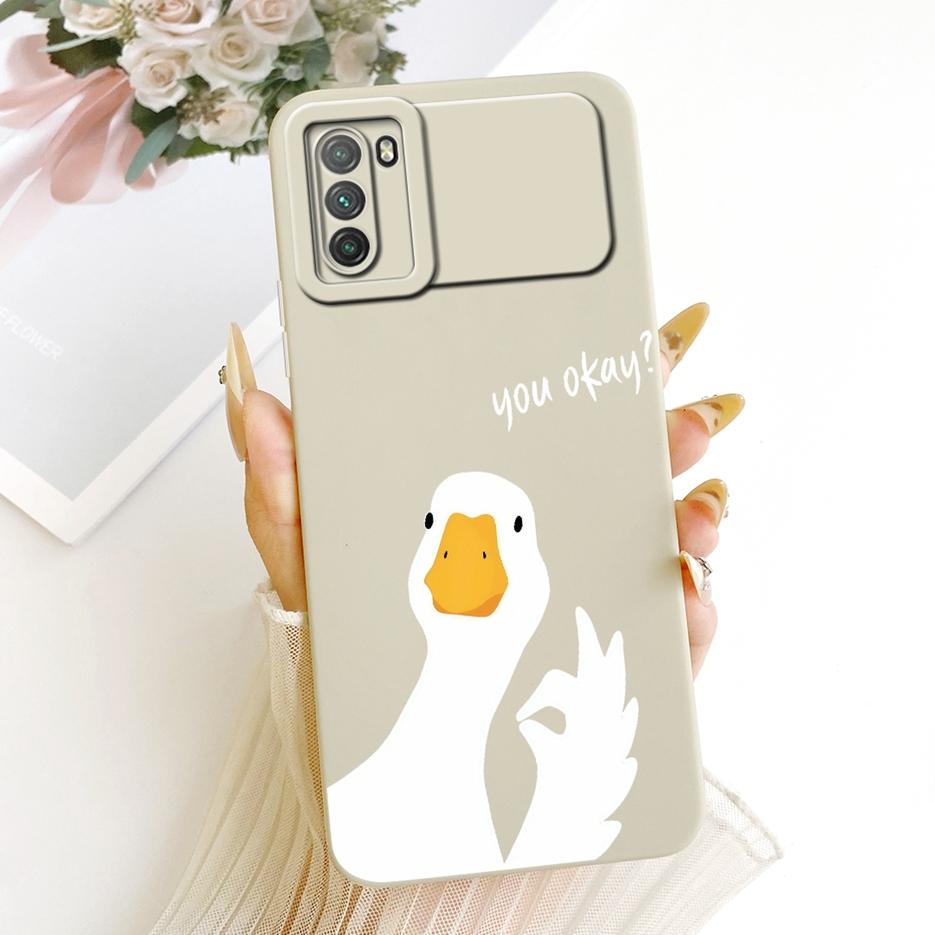 For Xiaomi Poco M3 Case PocoM3 Pro 4G Cute Fashion Cartoon Cover Soft TPU Matte Phone Case For Xiaomi Poco M3 Pro 5G Fundas Bags