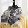 Bohemia Ethnic Style Scarf Printing Winter Tassel Scarves Imitation Cashmere Shawl  Autumn Winter