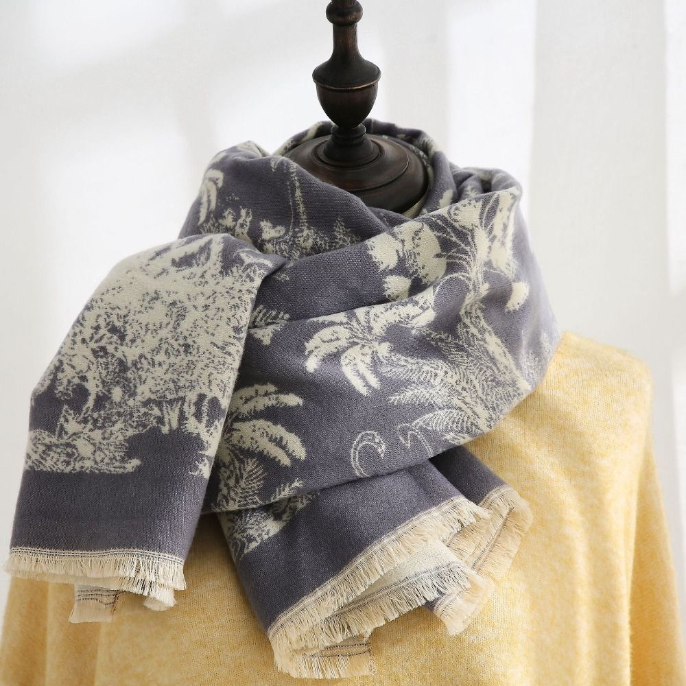 Bohemia Ethnic Style Scarf Printing Winter Tassel Scarves Imitation Cashmere Shawl  Autumn Winter