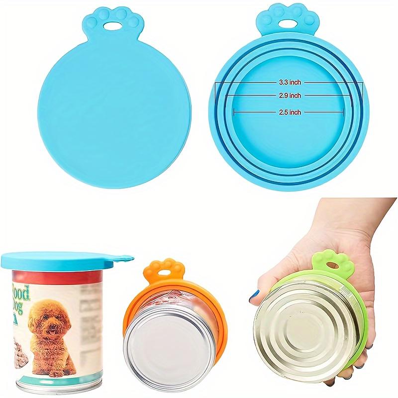 Pet-Safe Silicone Can Lid with Spoon - Perfect for Storing Dog Food
