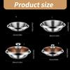 304Stainless Steel Plates Picnics Camping Plates Party Dishware Set Metal Dish Set for Kitchens and Dining Tables