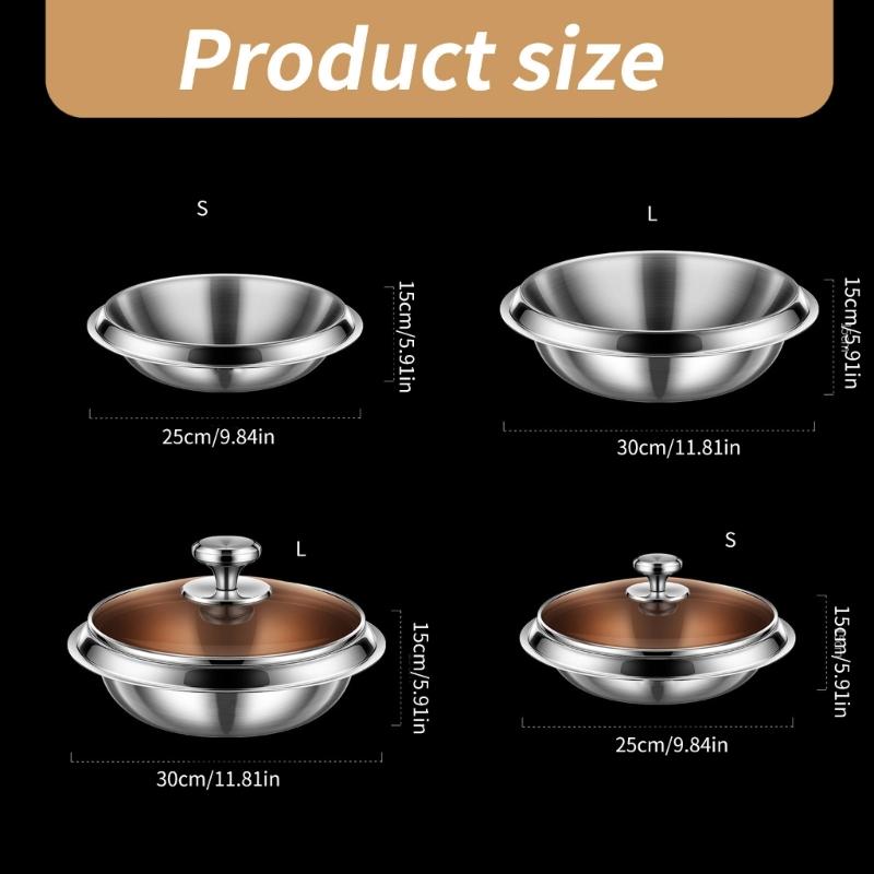 304Stainless Steel Plates Picnics Camping Plates Party Dishware Set Metal Dish Set for Kitchens and Dining Tables