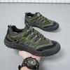 Men's shoes new autumn breathable leather mesh casual shoes sports mountaineering shoes light labor insurance shoes