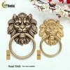 Antique Brass Lion Head Door Knocker & Pull Handle for French Doors