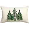 New Christmas Style Simple Letter Double-sided Printed Linen Pillow for Home Decoration, Sofa Waist Pillowcase