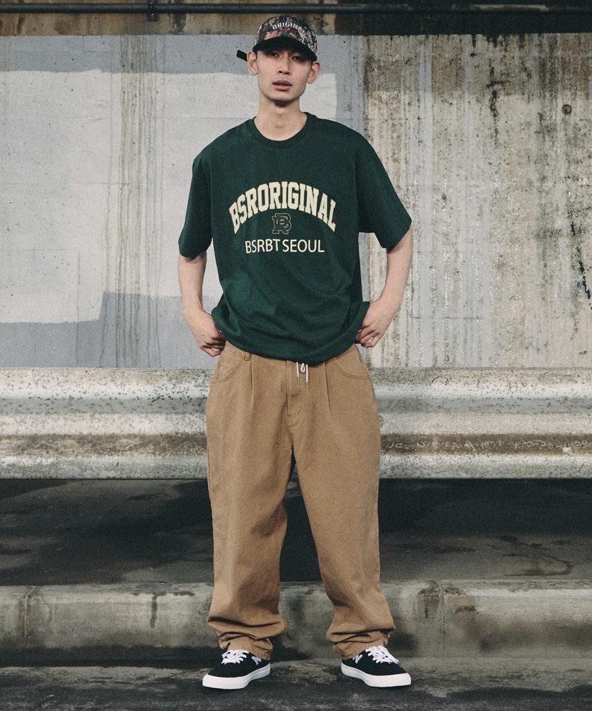 Bieseulaebis Mid 90 Baggy Oxford Pants Brown