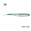 5pcs/pack 90mm  PVC Needle Tail Soft Plastic Lures with Tube