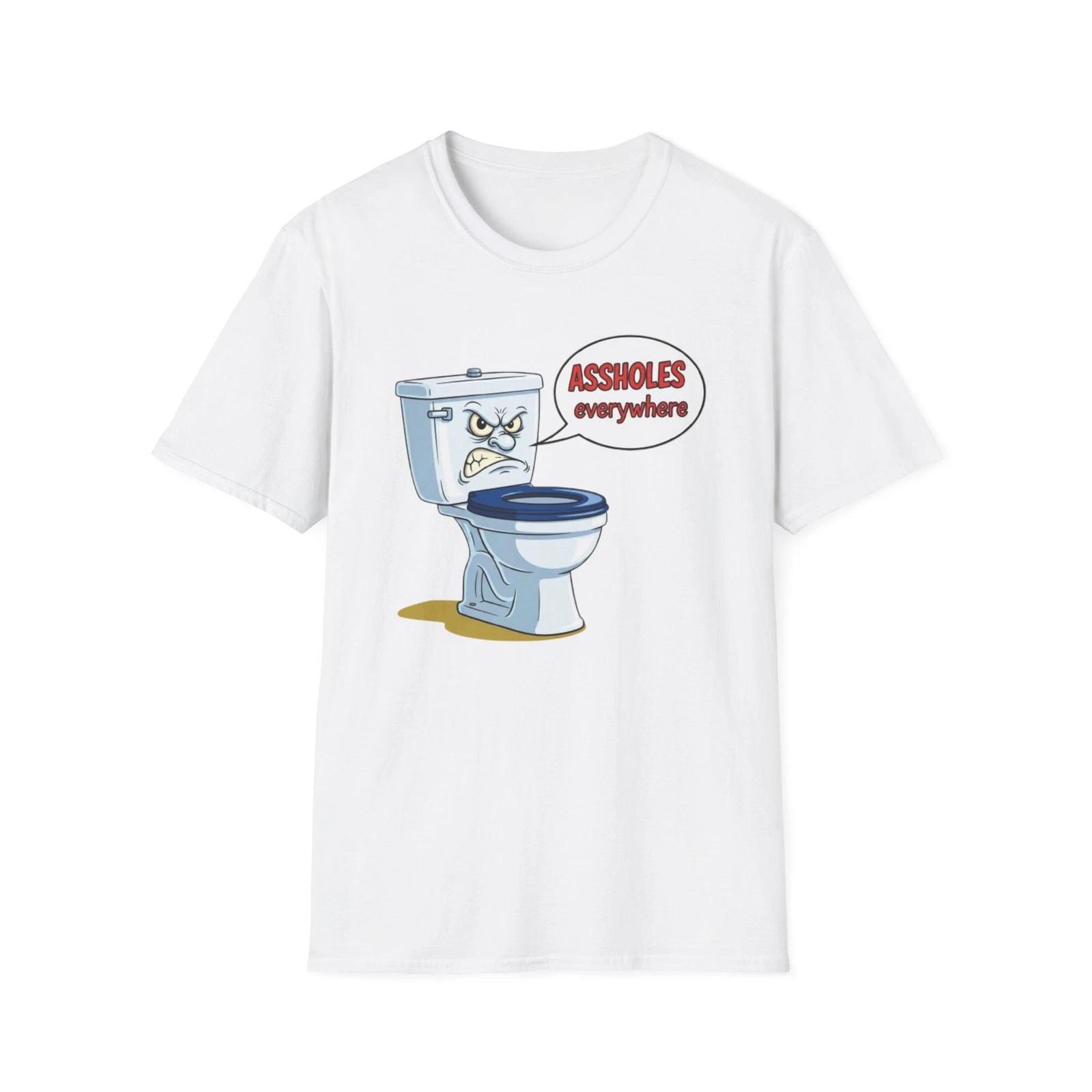 Funny Toilet Humor Unisex T shirt, Funny Graphic Tee, Sarcastic Shirt Gift S