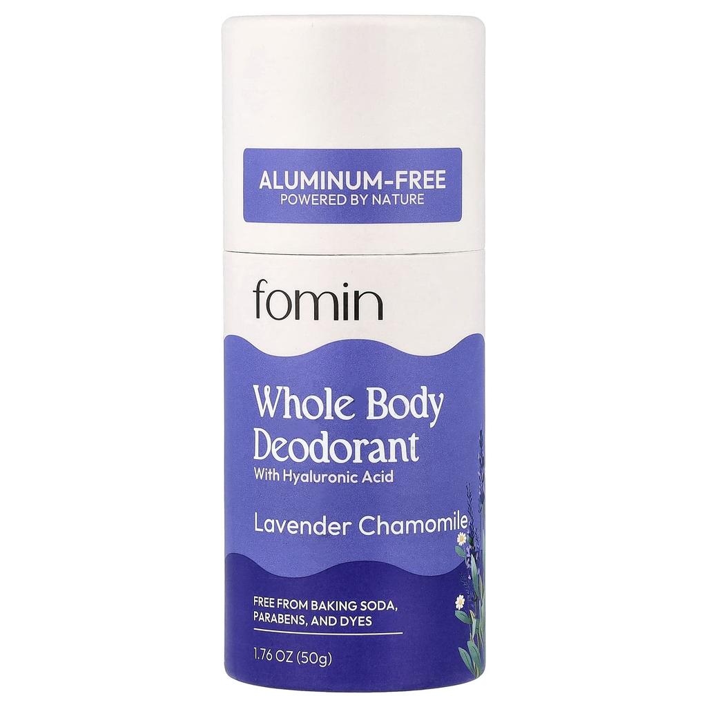 Fomin, Full Body Deodorant, Aluminum-Free, Lavender Chamomile, 50g (1.76oz)