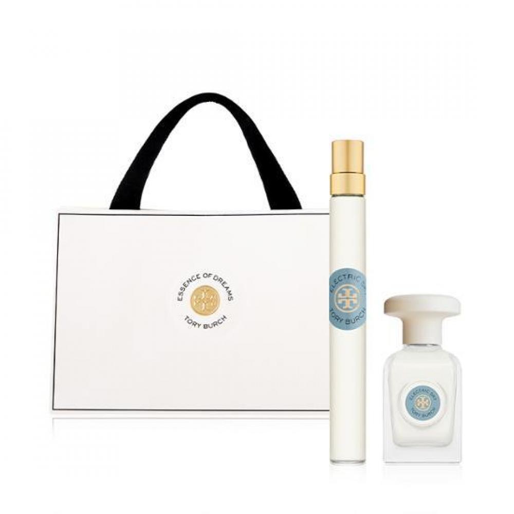 

Tory Burch [Бесплатная корзина для покупок] Tory Burch Electric Sky 10 мл EDP подарочный набор + духи 7,5 мл