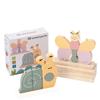 3D Wooden Animal Puzzle Building Blocks - Educational Brain-Training Toy