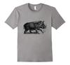2019 New Brand Cheap Sale 100 Cotton Wild Boar Vintage Pig Print TShirt Graphic Shirts