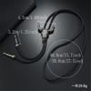 Stylish PU Leather Wax Cord Bolo Tie Necklace For Women Men Lightweight Necktie Practical Alloy Chain Jewelry Accessory