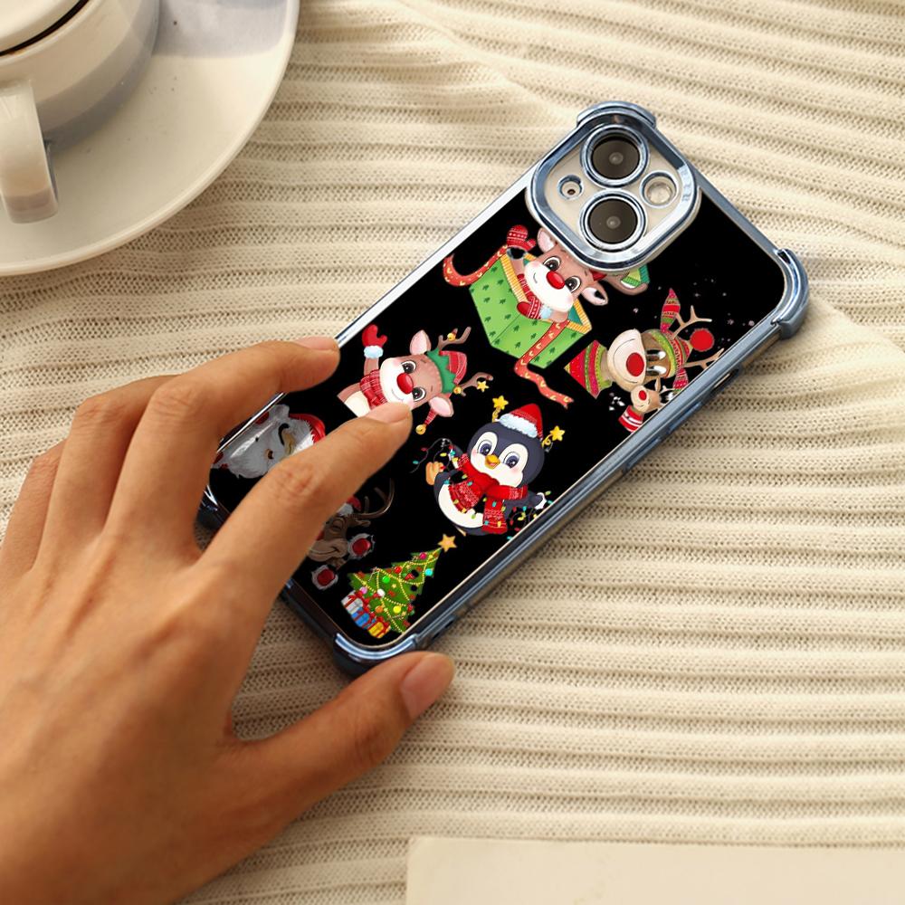 Чехлы для телефонов Ae109 Happy New Year Merry Christmas art из гальванизированного — фото 5