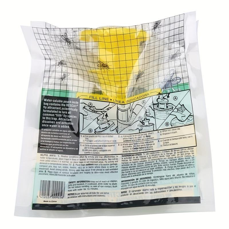 Ungiftige Fliegenfallen - Zum Aufhängen für Balkon, Terrasse, Garten zum Fangen von Mücken, Fruchtfliegen und Insekten!