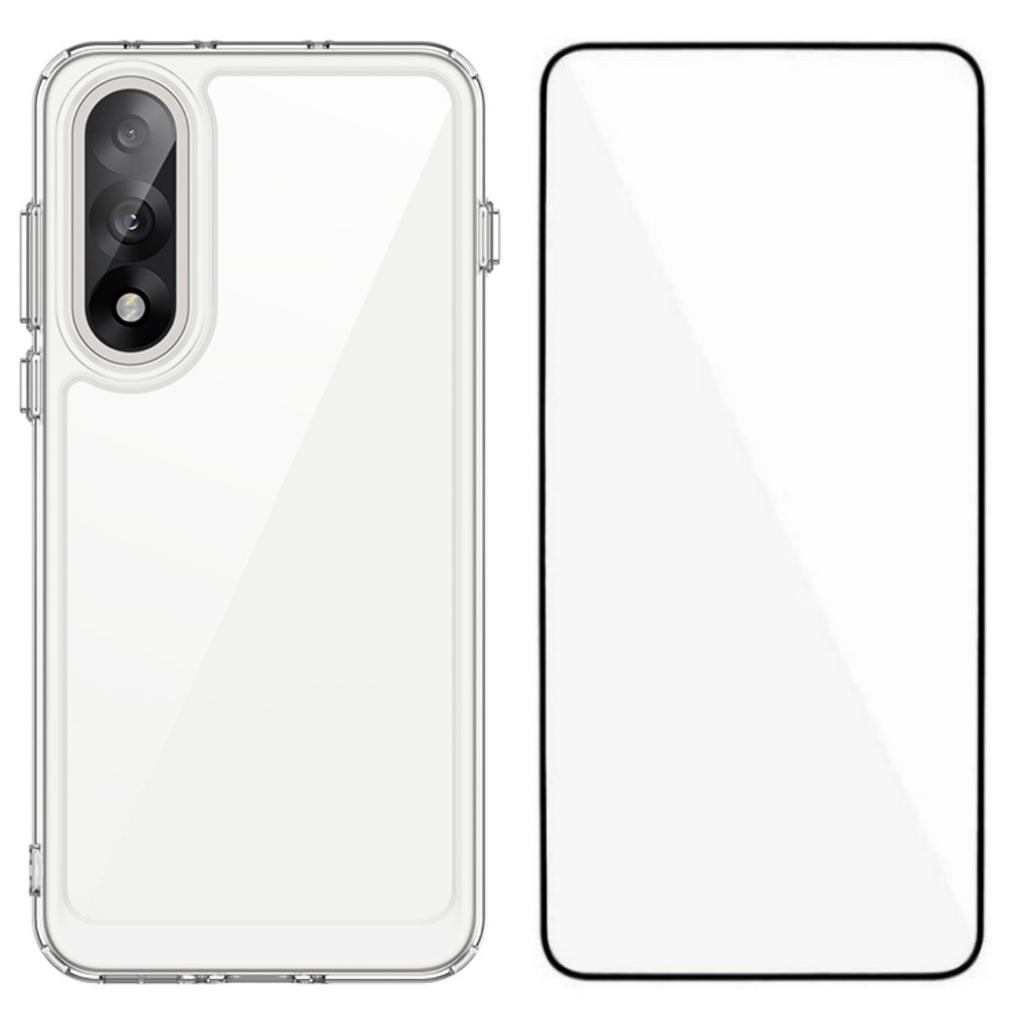 Pentru OnePlus Ace 5 Ultra 5G/OnePlus Nord 5 5G Huse WANLONFENG Seria MF TPU Acrilic Husă Transparentă pentru Telefon cu Folie de Sticlă Securizată