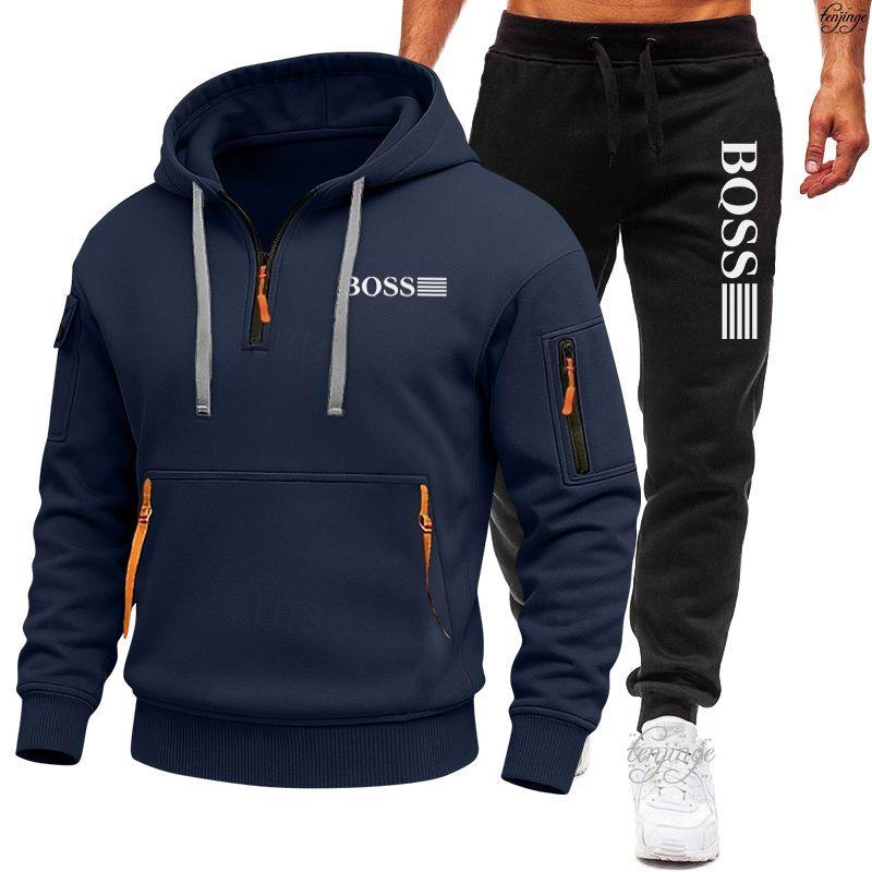 Pánská mikinová souprava Mikina na zip s více kapsami Outdoorový sportovní a volnočasový kabát