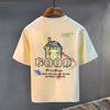 Unisexs Clothing Summer Pure Cotton Unisexs TShirt Trendy Printed Short Sleeved Loose Fitting Casual Versatile Top With Round Neck