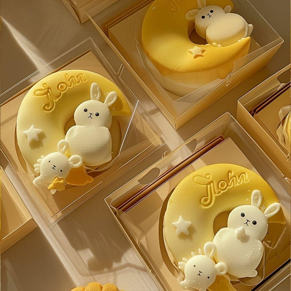 Kitchen Accessories Pastry Mold DIY Household Cake Molds Funny Moon Rabbit Silicone Molds