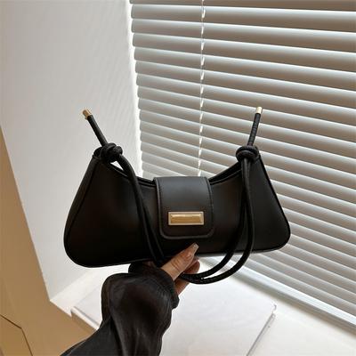 New Fashion Casual Temperament Small Square Bag Simple Work Commuting Shoulder Bag Underarm Bag Hand Carry Women's Bag