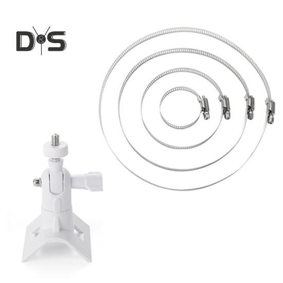 Supporto per Telecamera Staffa di Montaggio su Tubo Rotazione a 360 Gradi Regolabile Installazione Facile Supporto per Telecamera per EufyCam 2C/per Spotlight Cam