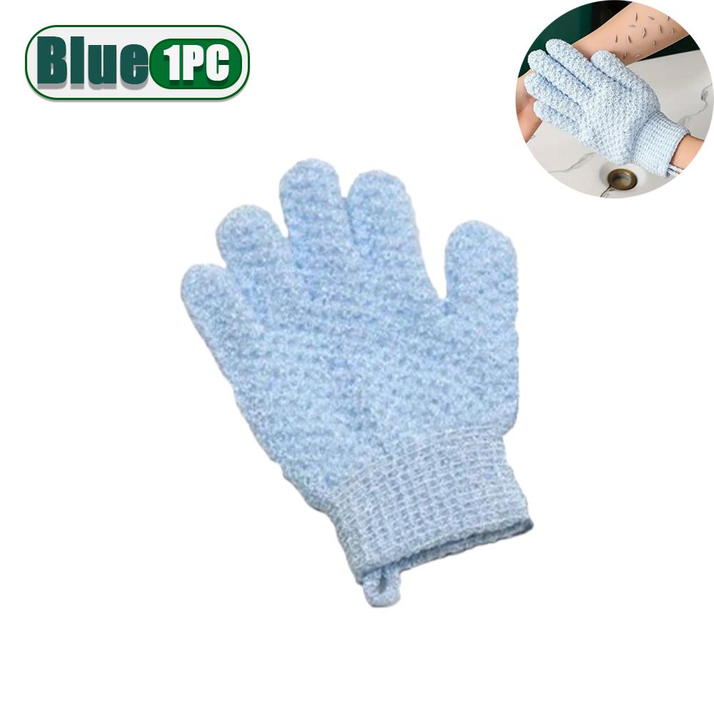 1-8PCS Exfoliating Shower Gloves Nylon Body Scrub Mitts for Skin Renewal Spa Bath Gloves for Men Women Deep Cleansing Body Care