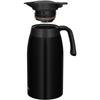 Thermos Stainless Steel Pot 2L Matte Black Thermal Pot Tabletop Pot Thermos Structure Heat/Cold TTB-2001 MTBK