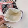 Cute Wallet Women Cotton Key Coin Purse Mini Coin Pouch Girls Floral Print Lipstick Sanitary Napkin Organizer Zipper Canvas Bags