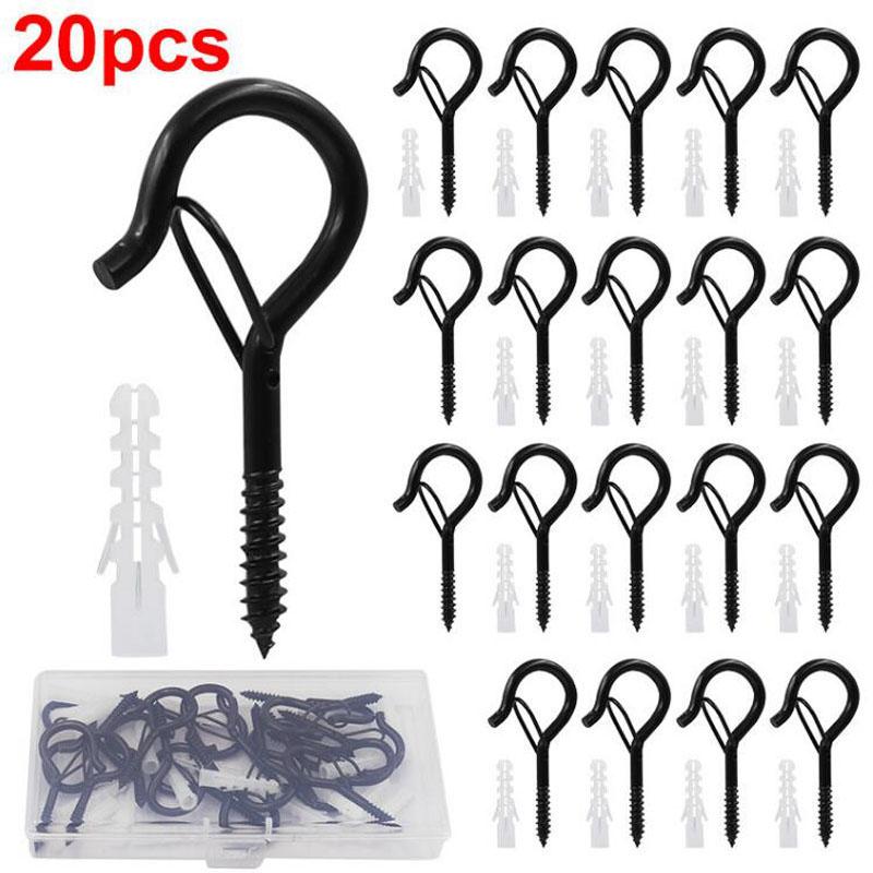 

Безопасная пряжка-крючок Ветрозащитная фиксирующая винтовая пряжка, Подходит для уличного цветочного горшка, Пряжка для рождественской гирлянды 20pc