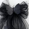 Lace Bowknot Veil Hair Clip For Girls Party Hair Accessory Comfortable Cosplay Engagement Headpiece Photo Props
