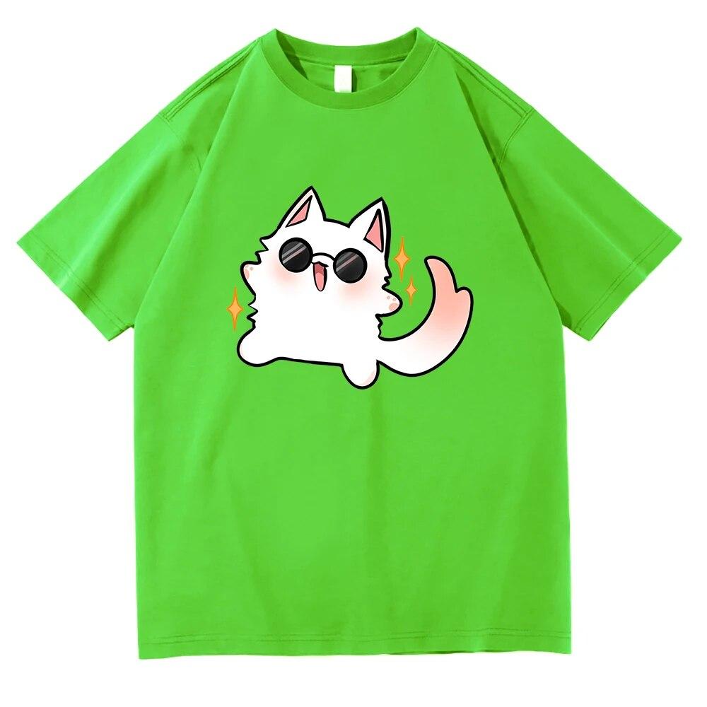 

Футболка Jujutsu Kaisen, модная унисекс Harajuku, эстетическая футболка Kawaii Gojo Cat, унисекс, аниме, Unisexga, хлопковые футболки высокого качества унисекс 3XL