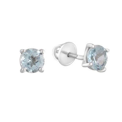Silver Earrings with Natural Topaz 1.995ct (2129547)
