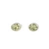 Green Amethyst Gemstone 925 Sterling Silver Handcrafted Jewelry Cufflinks 0.59" CL-2-11